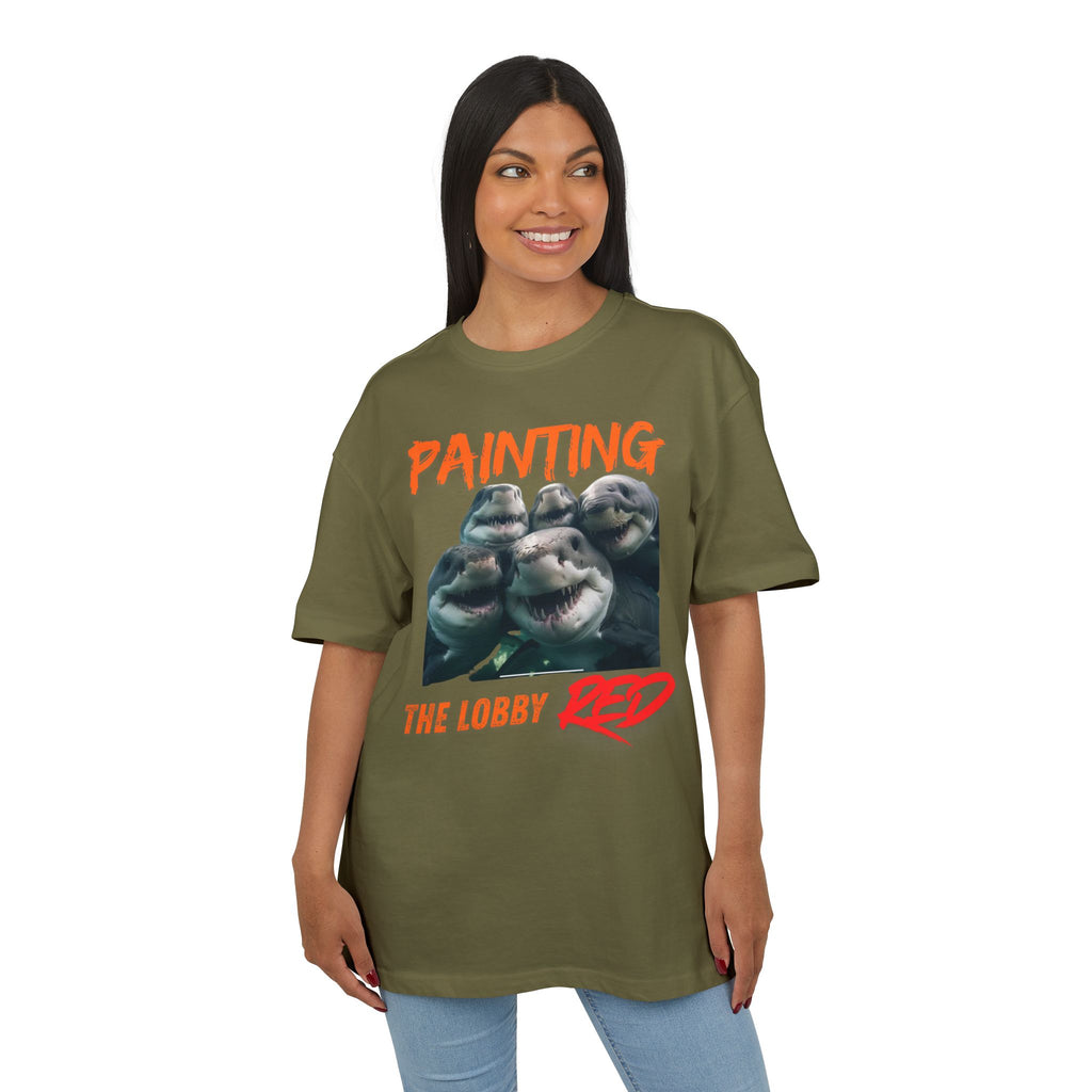 ‘Painting the lobby RED’- Oversized Tshirt