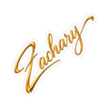 'Zachary' Script Kiss-Cut Sticker