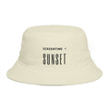 Sunset Bucket Hat — 'Screentime' Retro Rust Cotton Bucket Hat