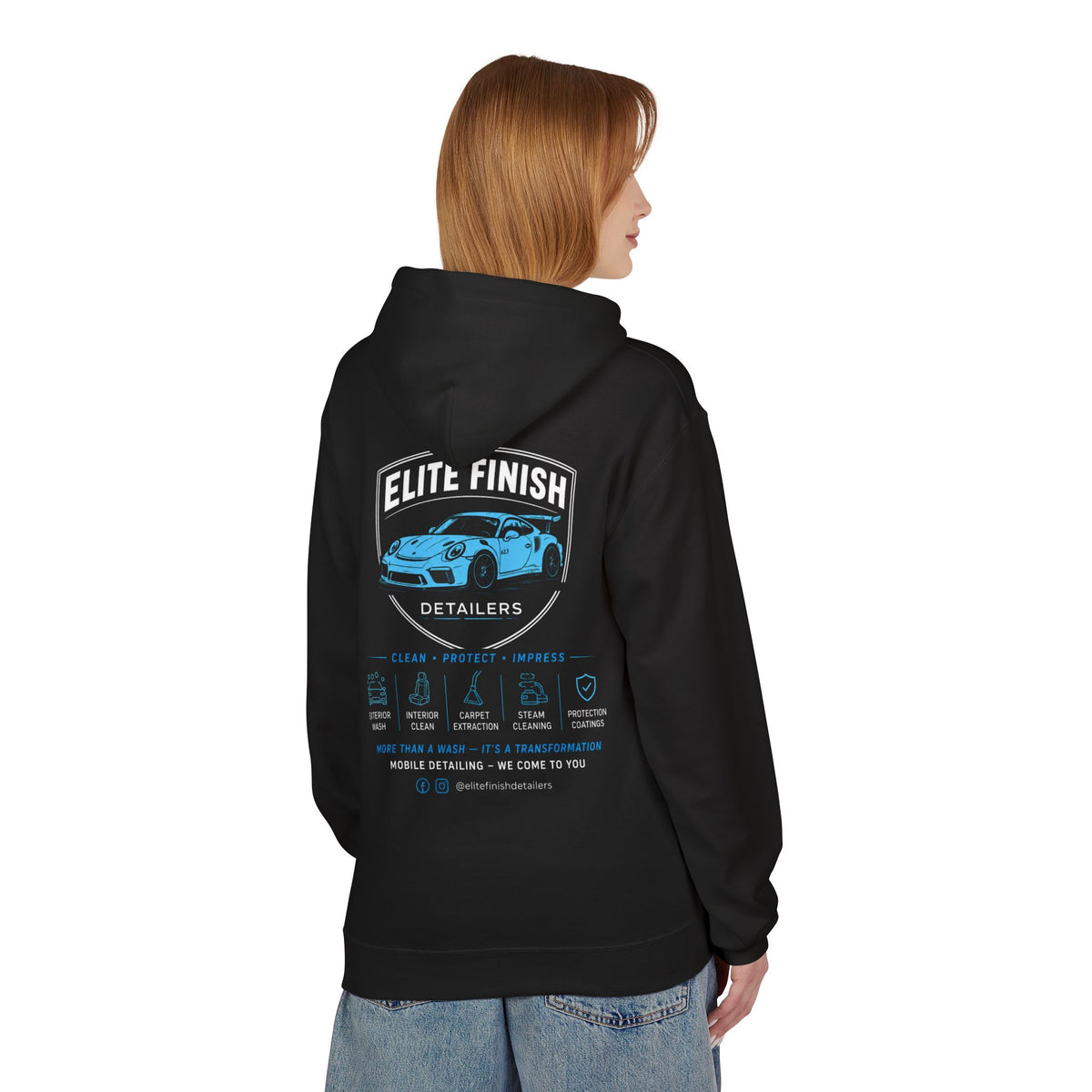 Car Care Hoodie — Classic Auto Detailing Graphic Sweatshirt