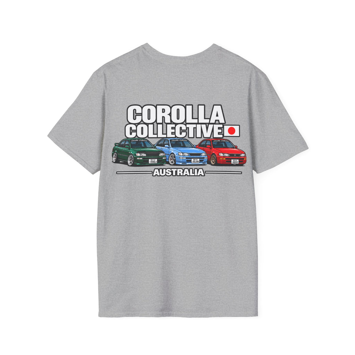 Corolla Collective T‑Shirt — Australia Skyline Graphic Tee (Classic Corolla Cars)