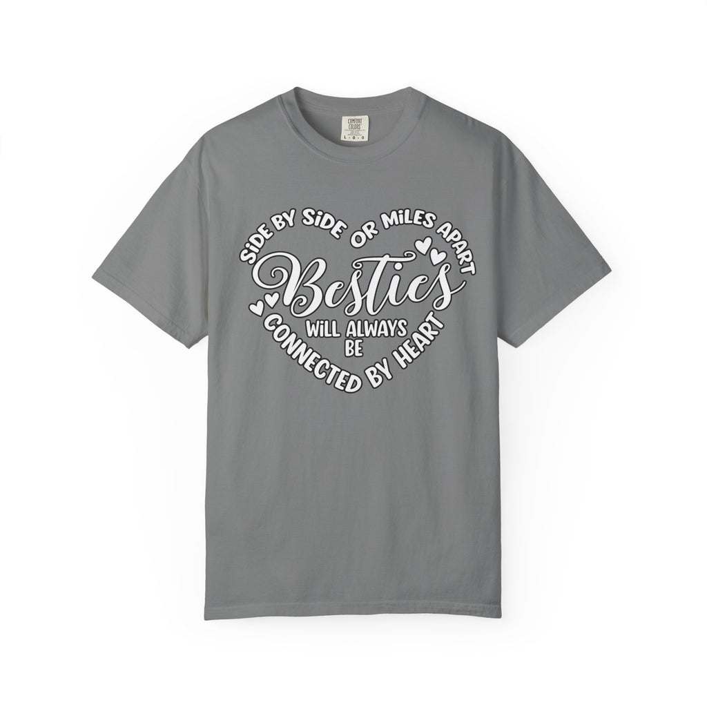 Besties Will Always Be Connected by Heart T-Shirt