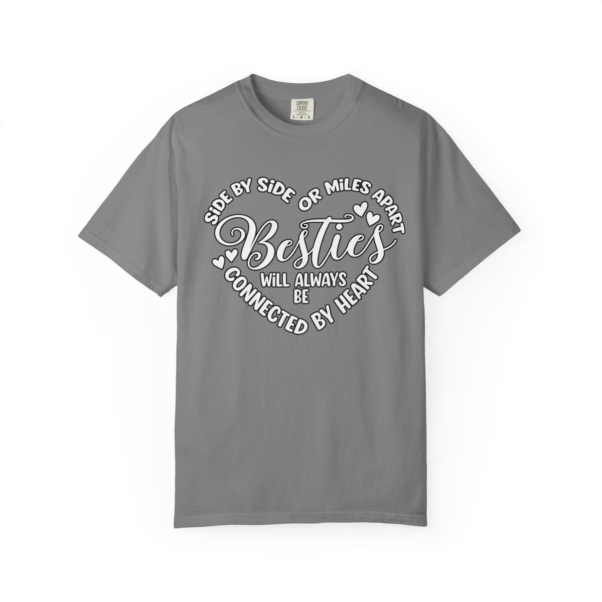 Besties Will Always Be Connected by Heart T-Shirt