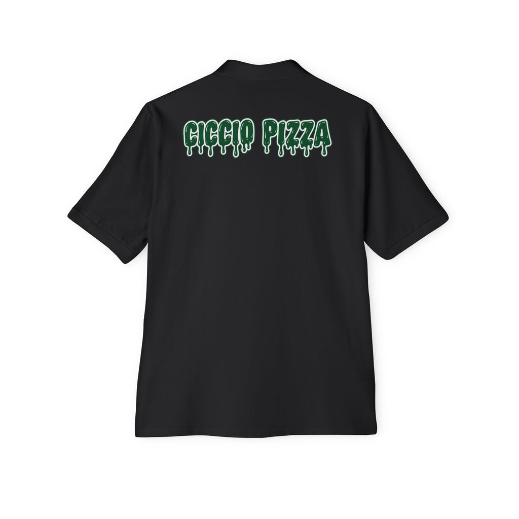 Ciccio Pizza 2 Drip Logo Polo — Men's Short-Sleeve Collared Shirt