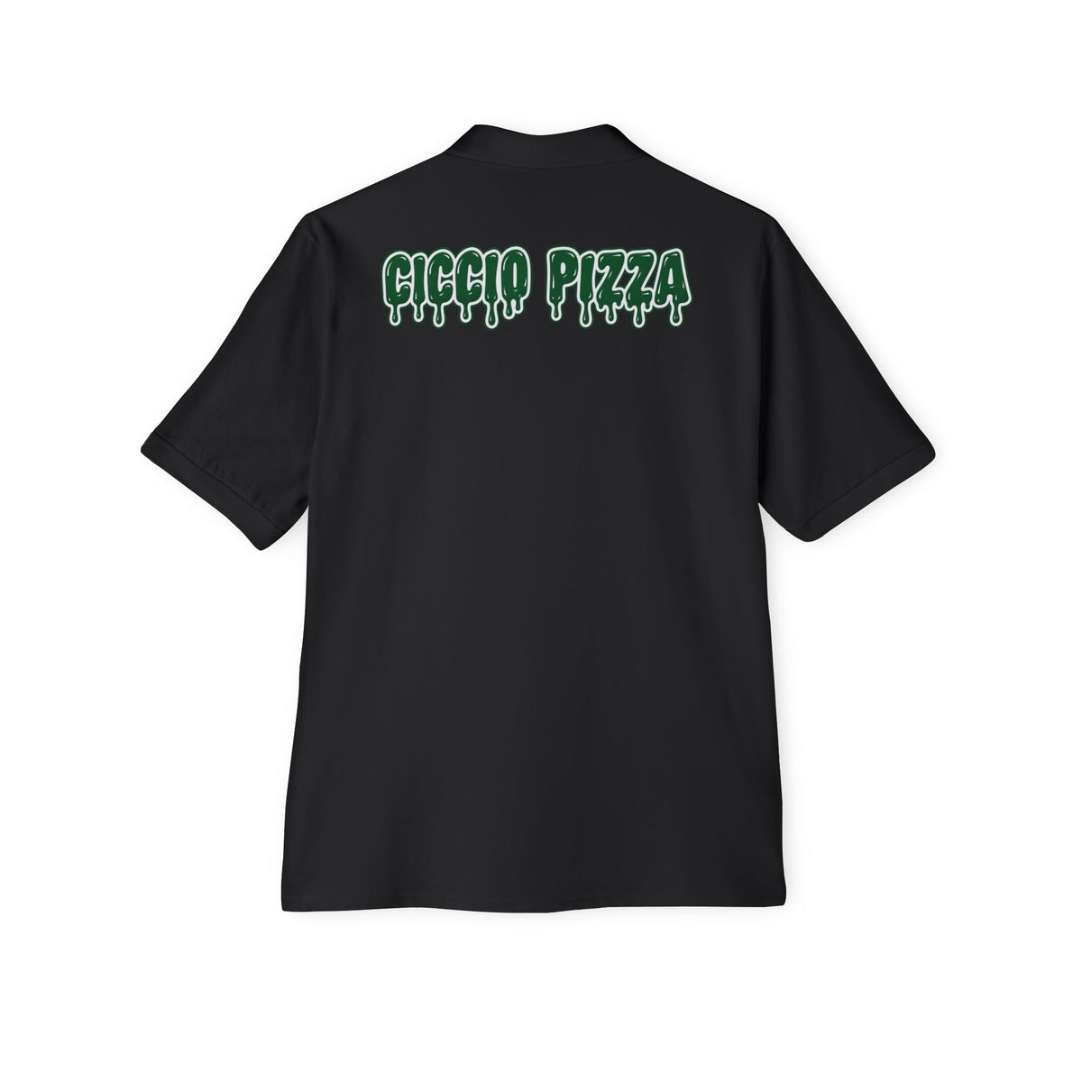 Ciccio Pizza 2 Drip Logo Polo — Men's Short-Sleeve Collared Shirt