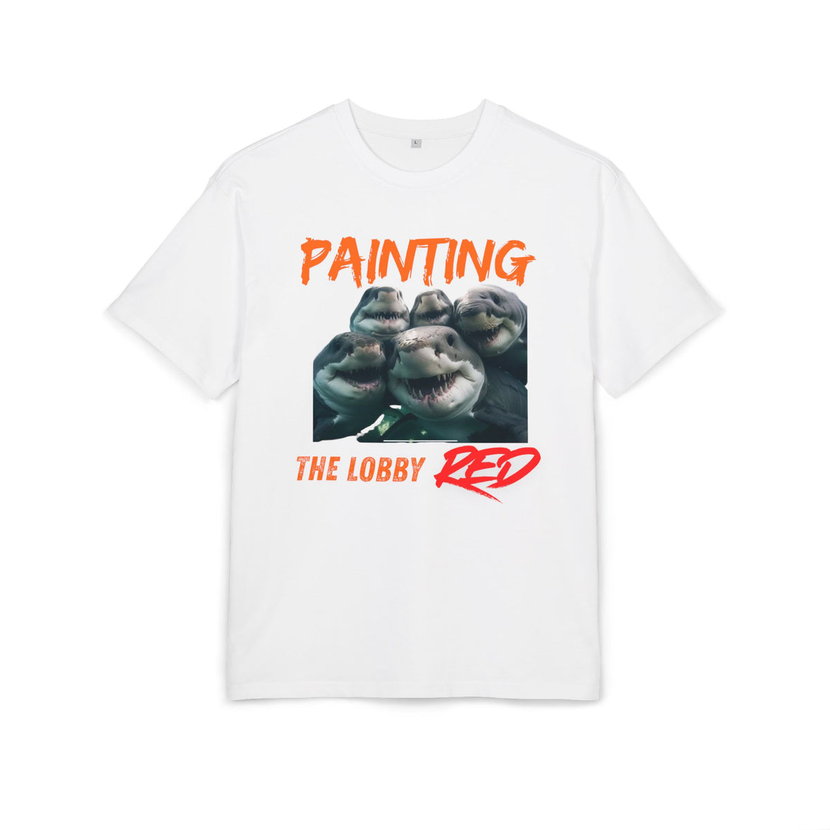 ‘Painting the lobby RED’- Oversized Tshirt