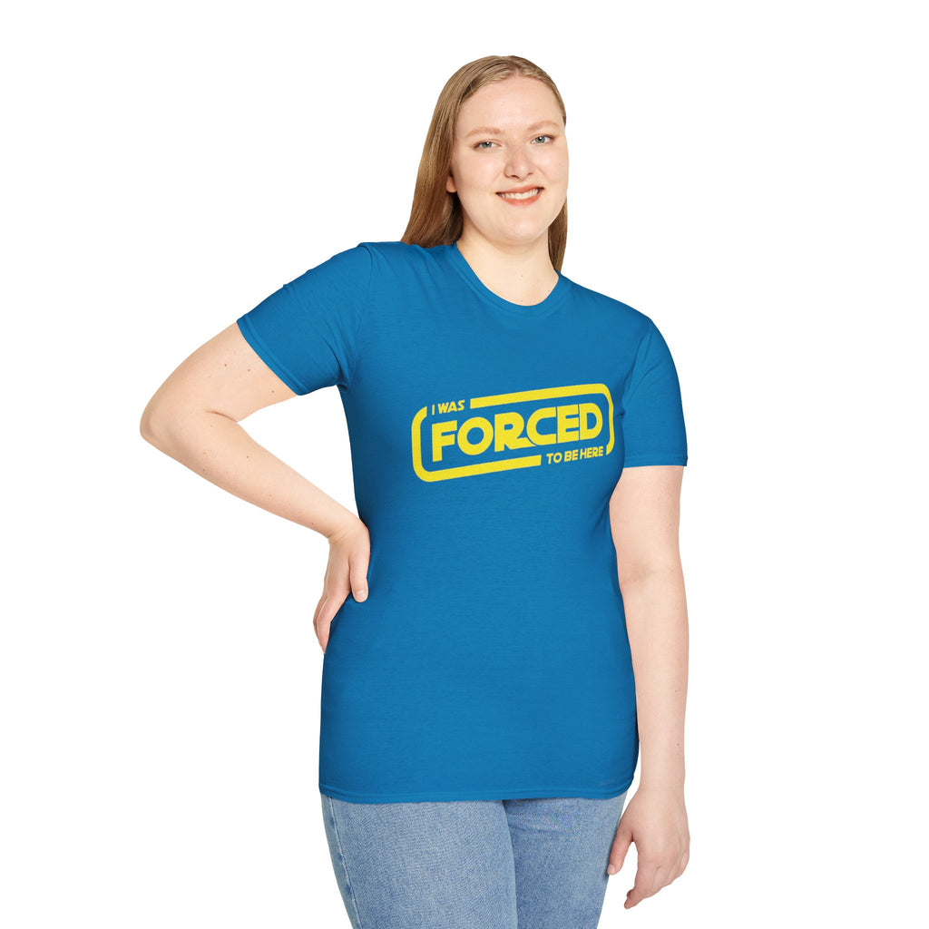 Forced Logo T-Shirt — Yellow Minimal Graphic Tee