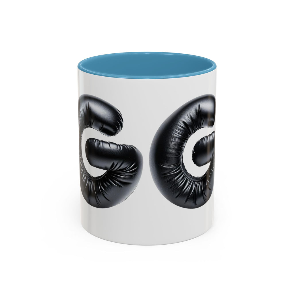 Grooming 'G' Accent Coffee Mug — Black Letter Balloon Initial Coffee Cup (11/15oz)
