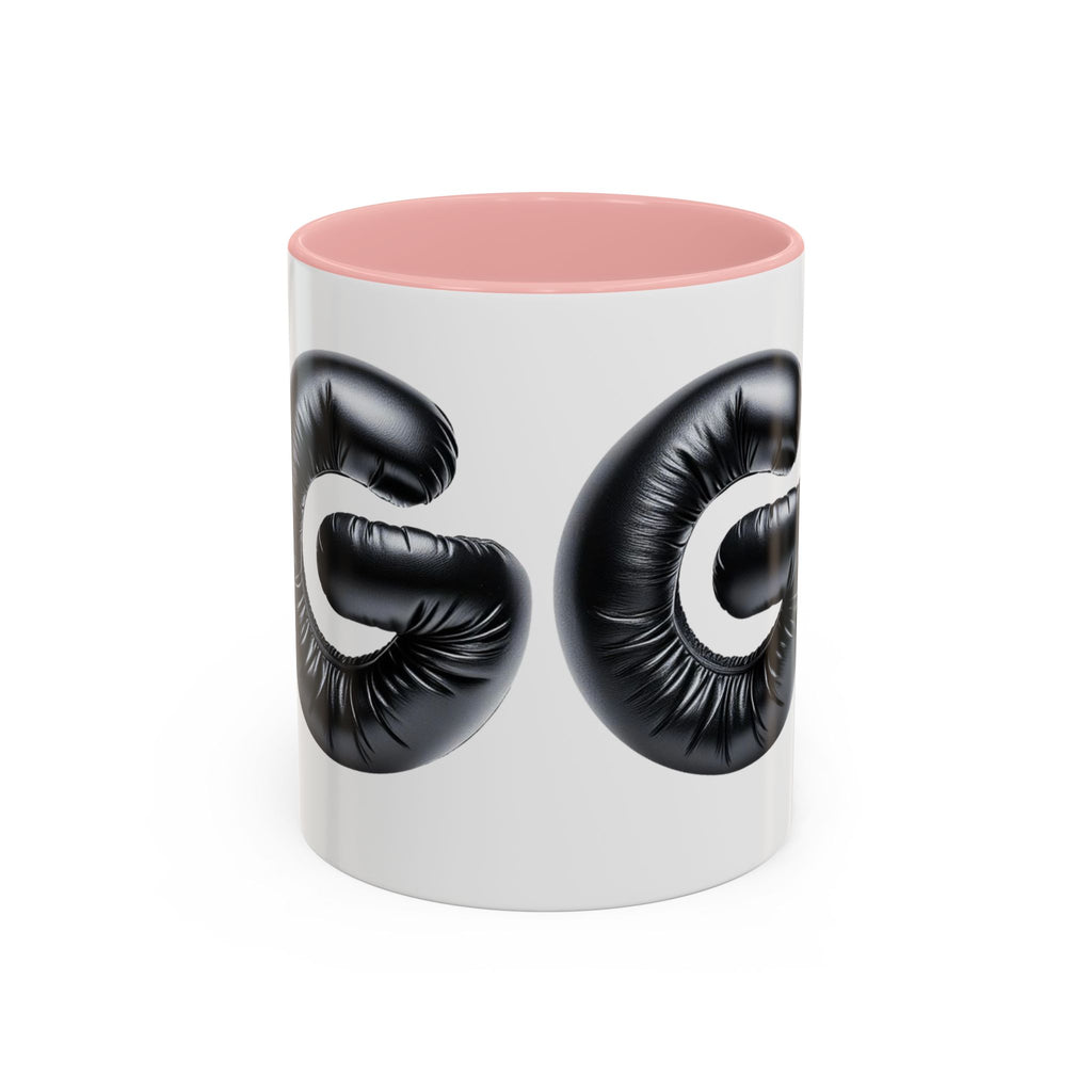 Grooming 'G' Accent Coffee Mug — Black Letter Balloon Initial Coffee Cup (11/15oz)