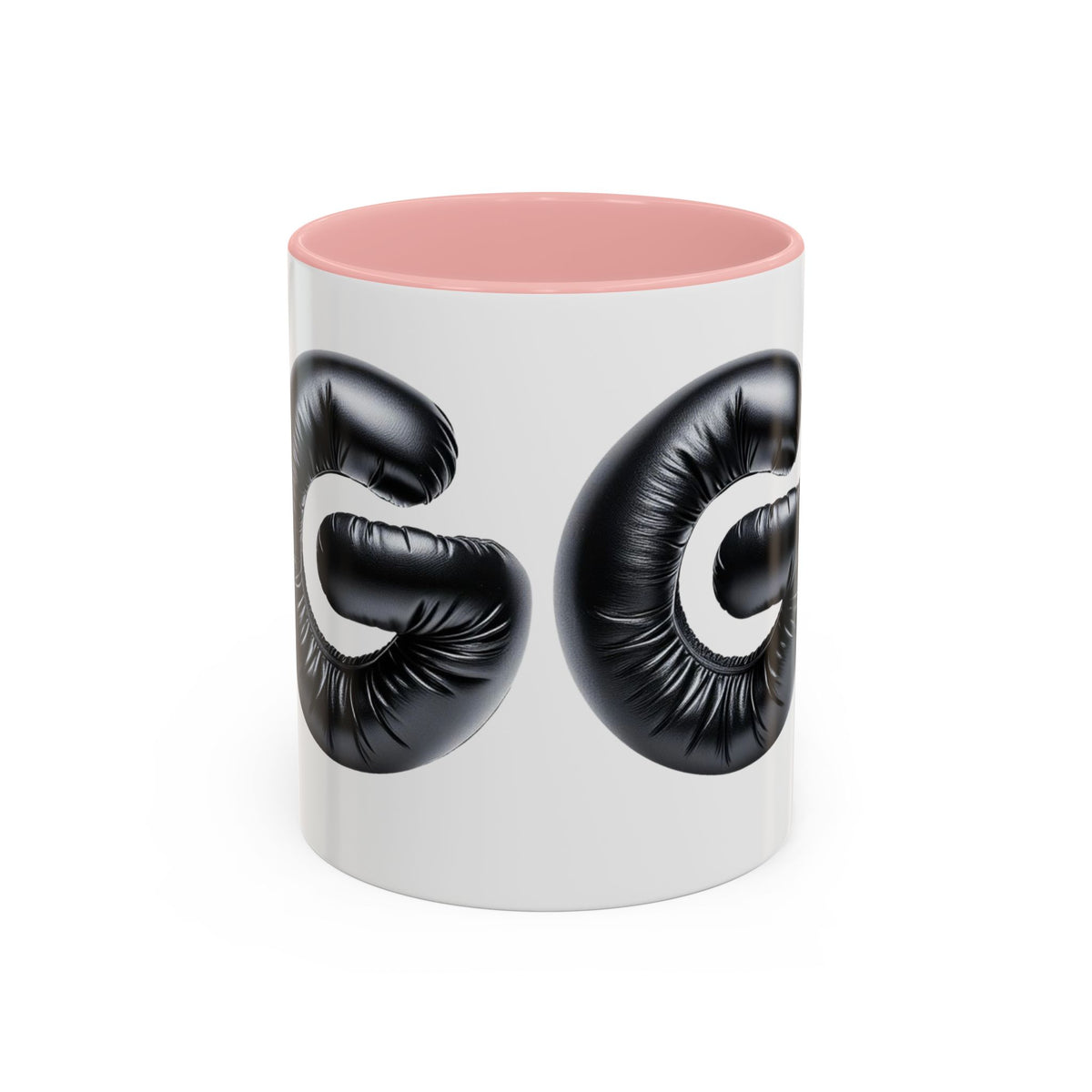 Grooming 'G' Accent Coffee Mug — Black Letter Balloon Initial Coffee Cup (11/15oz)