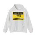 Hoodie — "Free Advice Costs Extra" Novelty Warning Sign Hoodie
