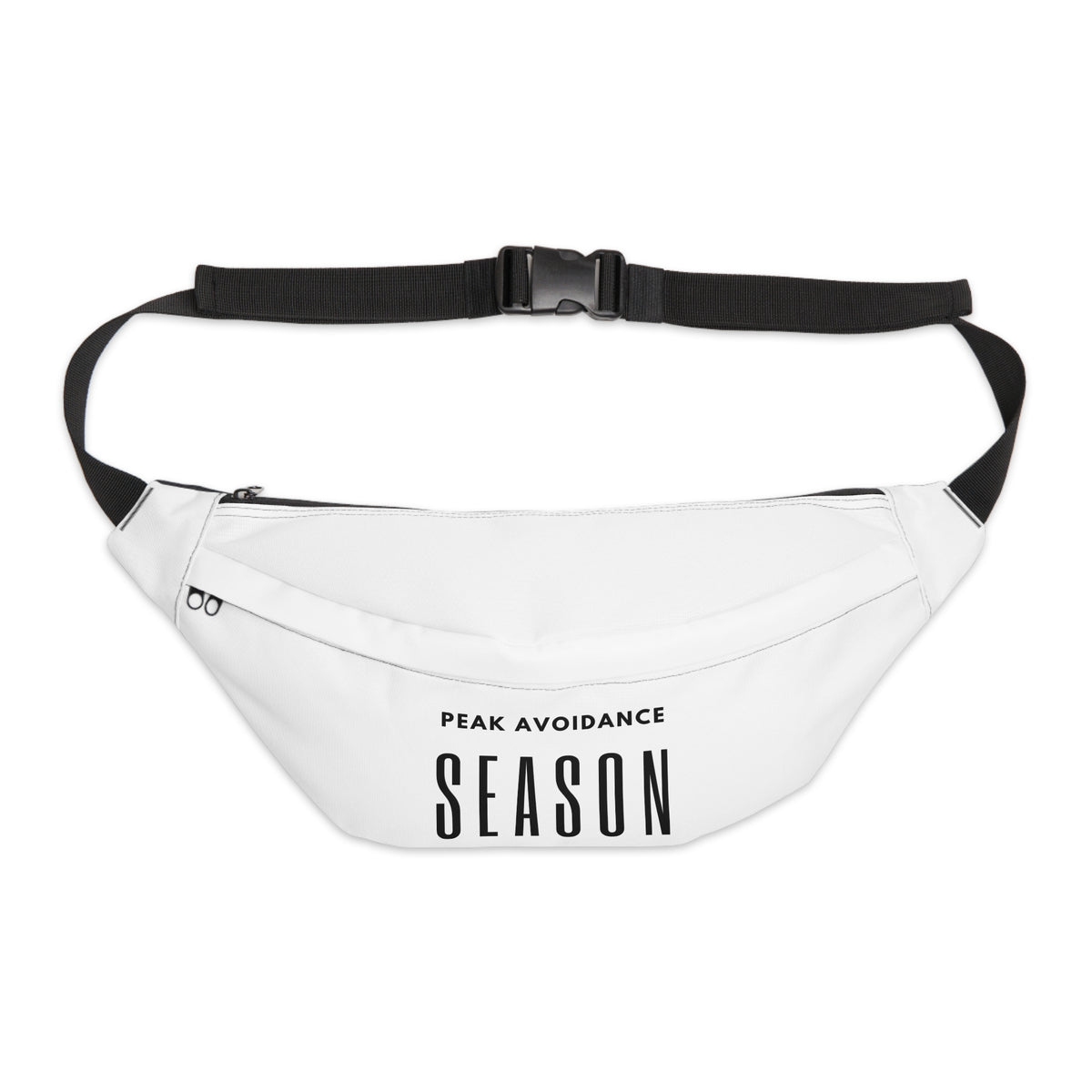 Peak Avoidance Season Fanny Pack — Large Waist Bag with 'Peak Avoidance Season' Text