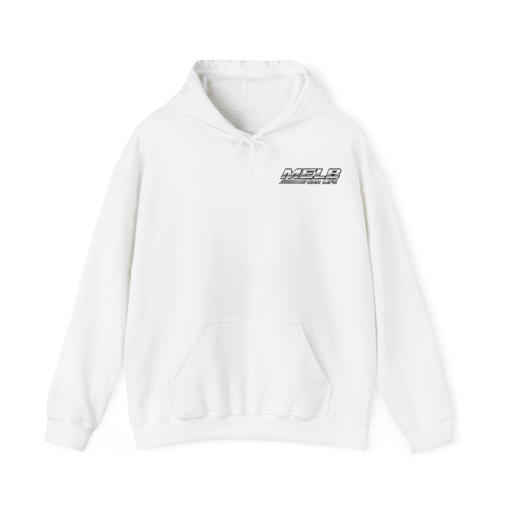 Car Life Hoodie — Red Station Wagon "NILE8" Graphic Streetwear