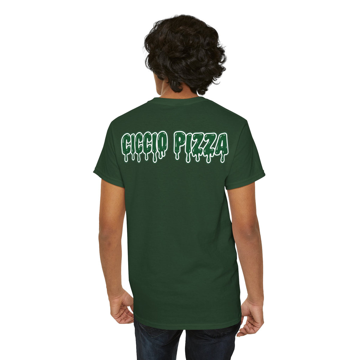 Ciccio Pizza Drip T-Shirt — Retro Pizza Logo Tee