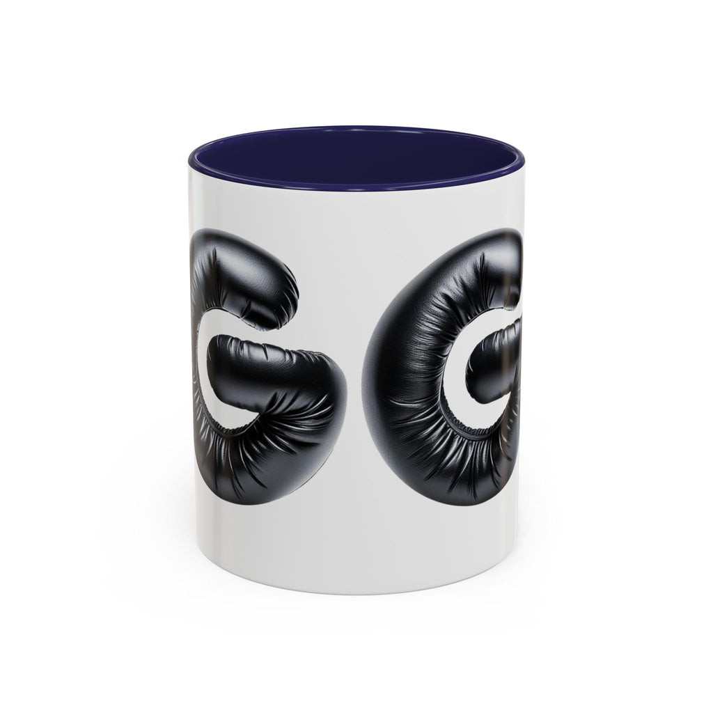 Grooming 'G' Accent Coffee Mug — Black Letter Balloon Initial Coffee Cup (11/15oz)