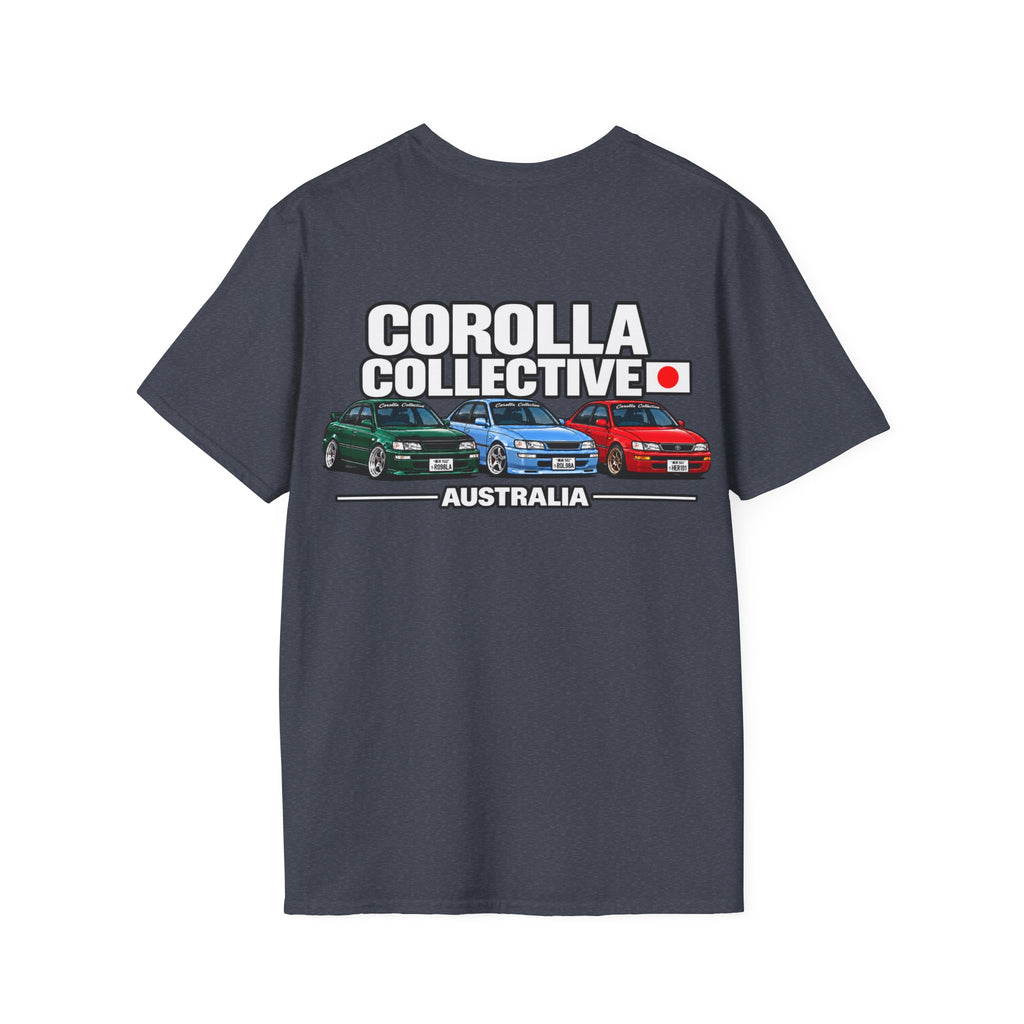 Corolla Collective T‑Shirt — Australia Skyline Graphic Tee (Classic Corolla Cars)