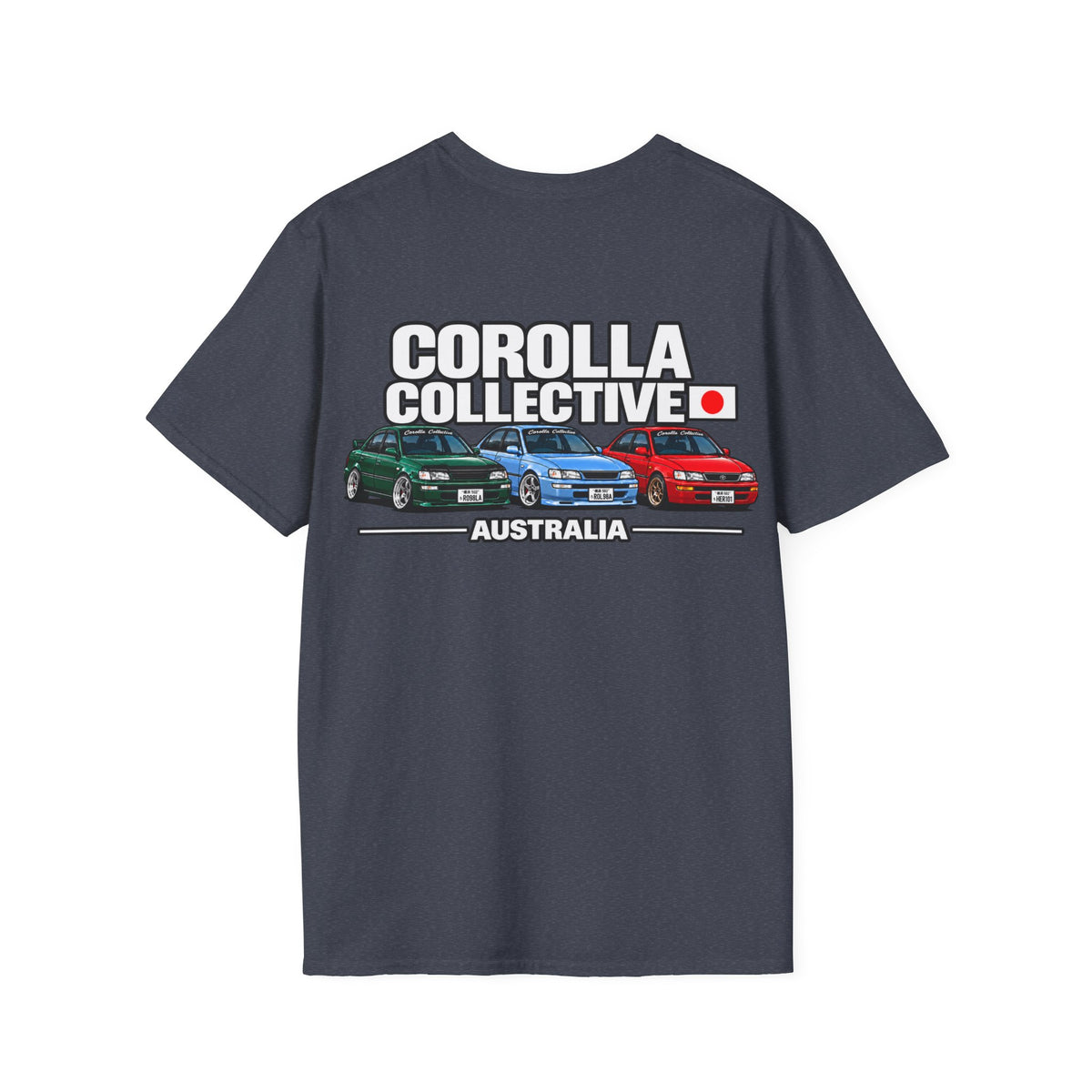 Corolla Collective T‑Shirt — Australia Skyline Graphic Tee (Classic Corolla Cars)
