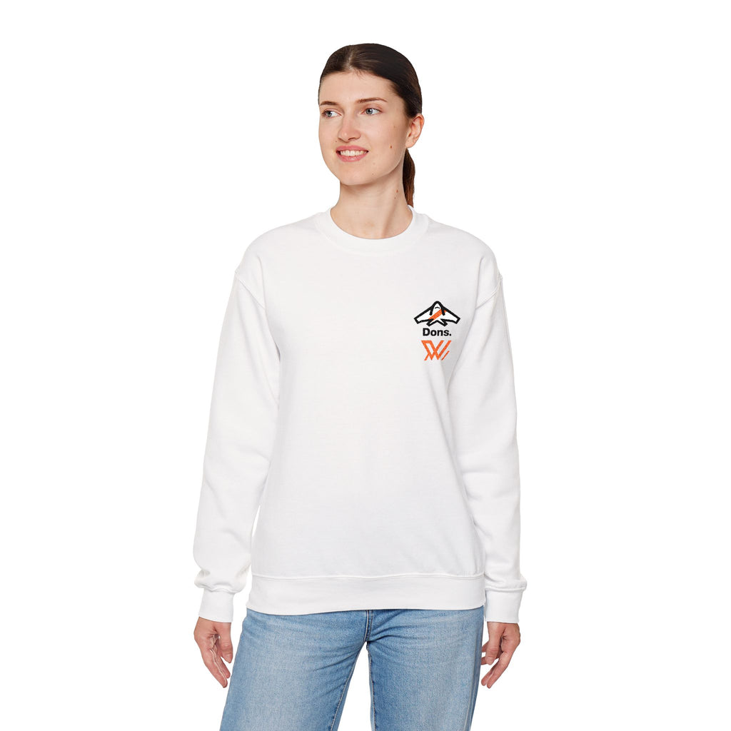 W Bombers Crewneck Sweatshirt - Minimal Mountain Logo “Done” Graphic