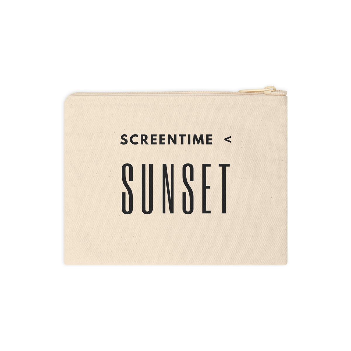 Screentime < Sunset Canvas Pouch — Accessory Zipper Pouch