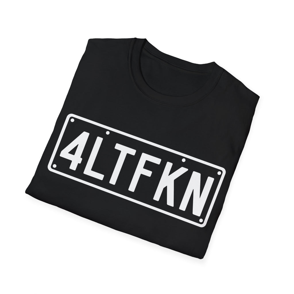 4LTFKN License Plate Tee — Graphic T‑Shirt