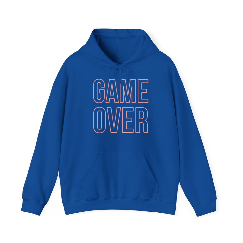 Game Over Hoodie – Retro Outline Graphic Pullover