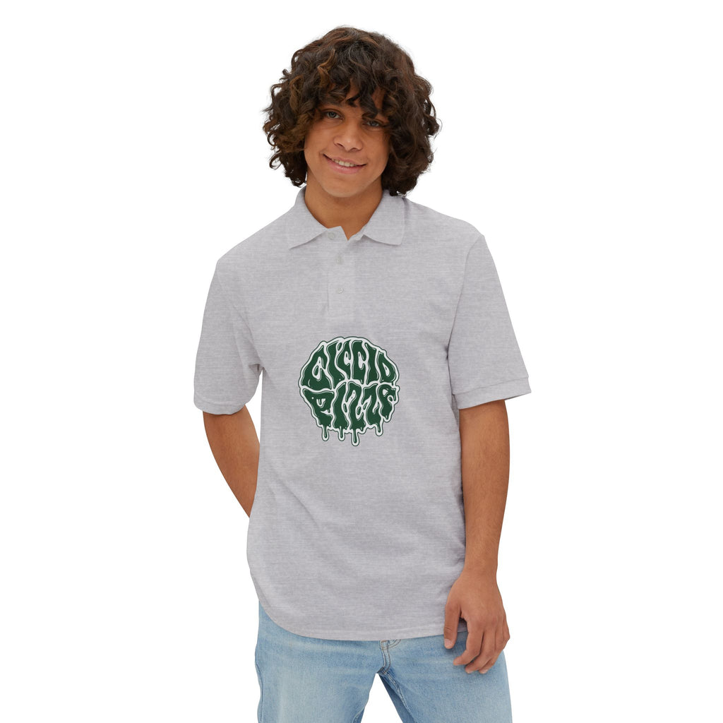 Ciccio Pizza 2 Drip Logo Polo — Men's Short-Sleeve Collared Shirt