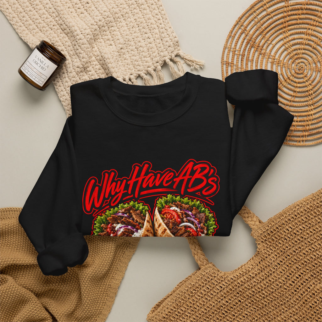 Epping Kebab jumper  – "Why Have Abs When You Can Have Kebabs" Comfort Pullover