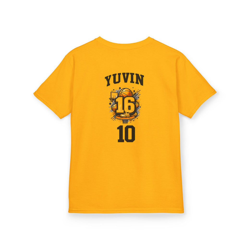 Kids Sports Jersey Tee — 'Steph Curry' Inspired Basketball Shirt with Custom Back Number