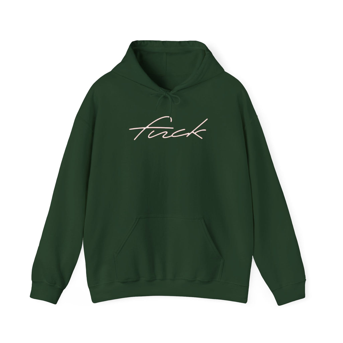 F*ck Script Hoodie – Minimalist Edgy Graphic Hooded Sweatshirt