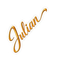 'Julian' Kiss-Cut Decal