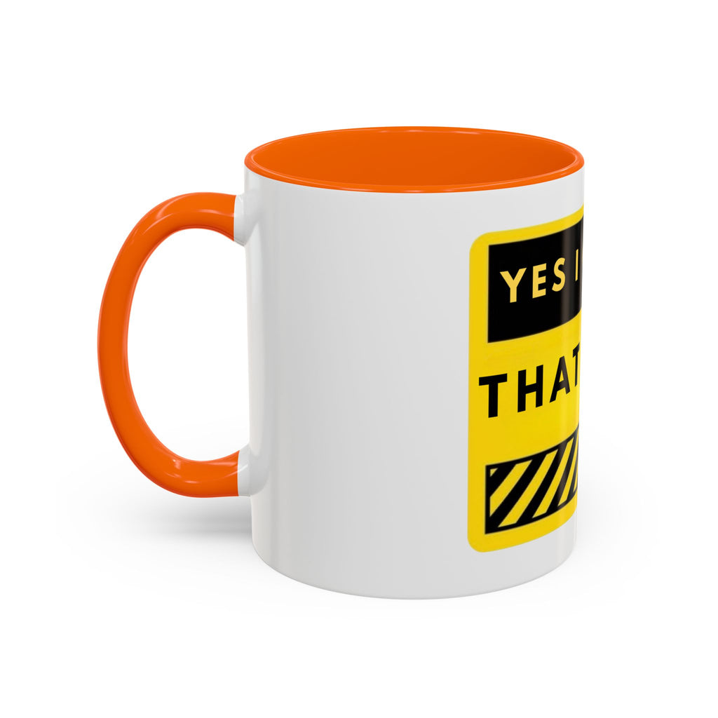Coffee Mug — "Yes I Charge That Much" Bold Yellow Price-Tag Humor Mug