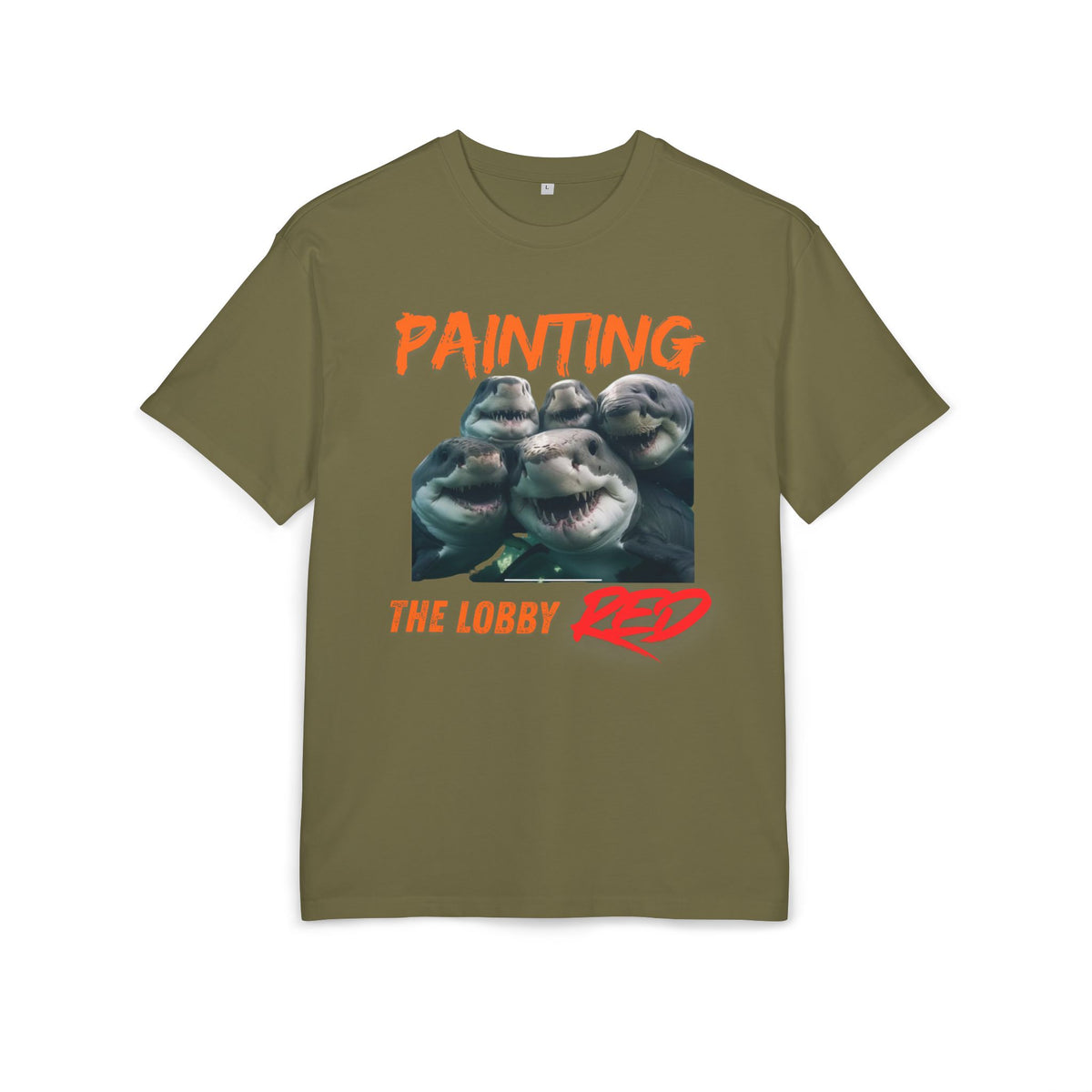 ‘Painting the lobby RED’- Oversized Tshirt