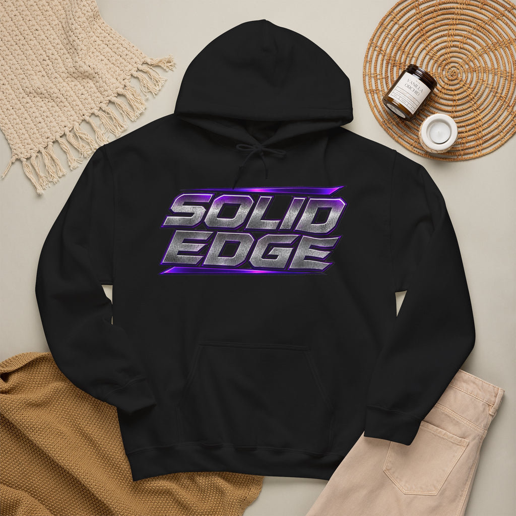 Solid Edge Concrete Australia Hoodie — Retro Neon Logo Workwear