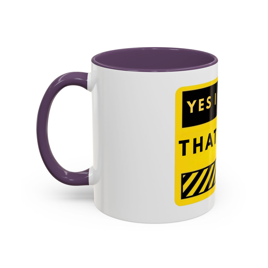 Coffee Mug — "Yes I Charge That Much" Bold Yellow Price-Tag Humor Mug