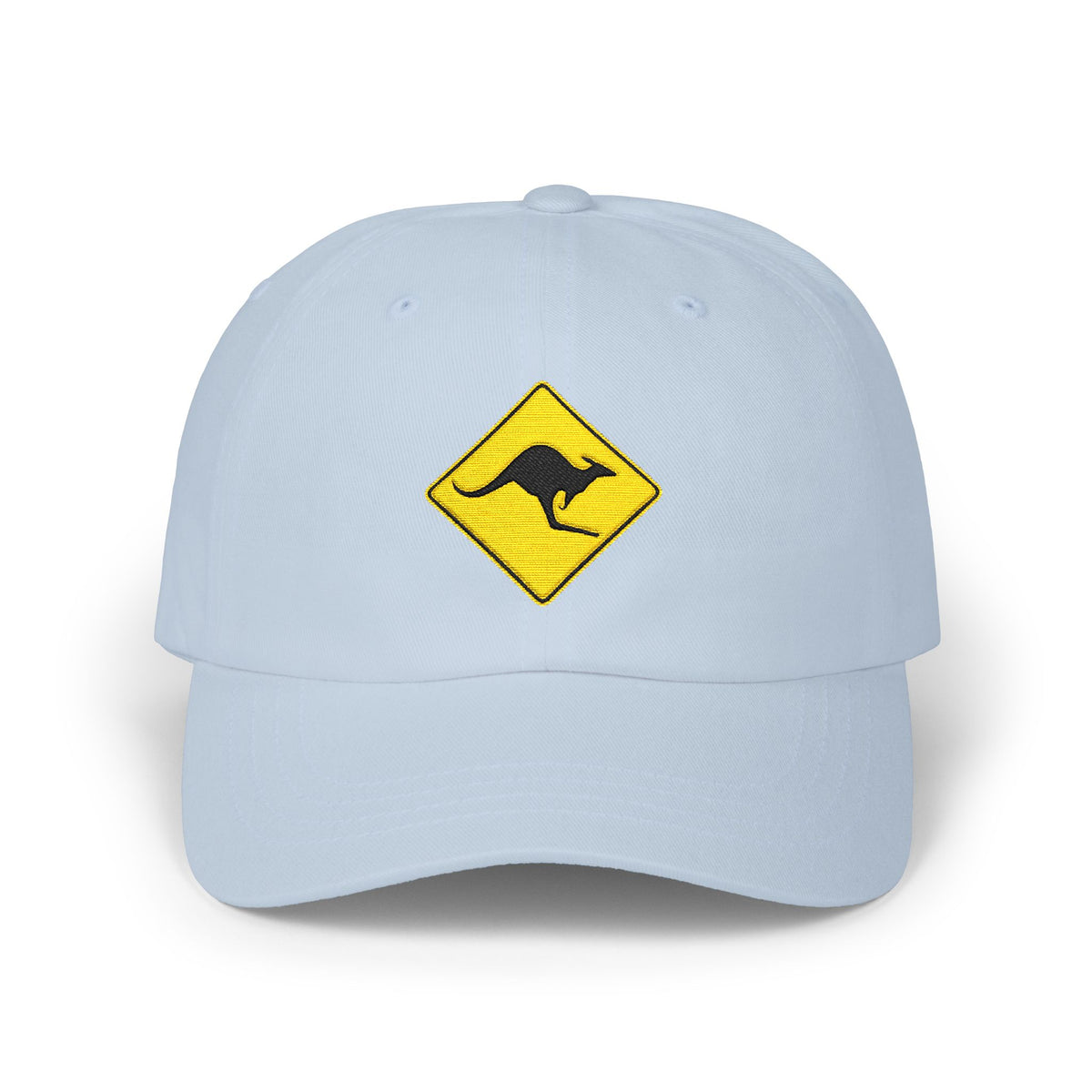 Dad Cap — Kangaroo Road Sign Embroidered Hat