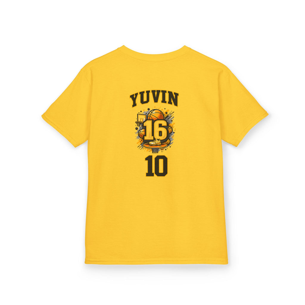 Kids Sports Jersey Tee — 'Steph Curry' Inspired Basketball Shirt with Custom Back Number
