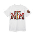 BIG OPTION -Royal 'MIM' Graphic Tee – Medieval Crest Lettering T‑Shirt