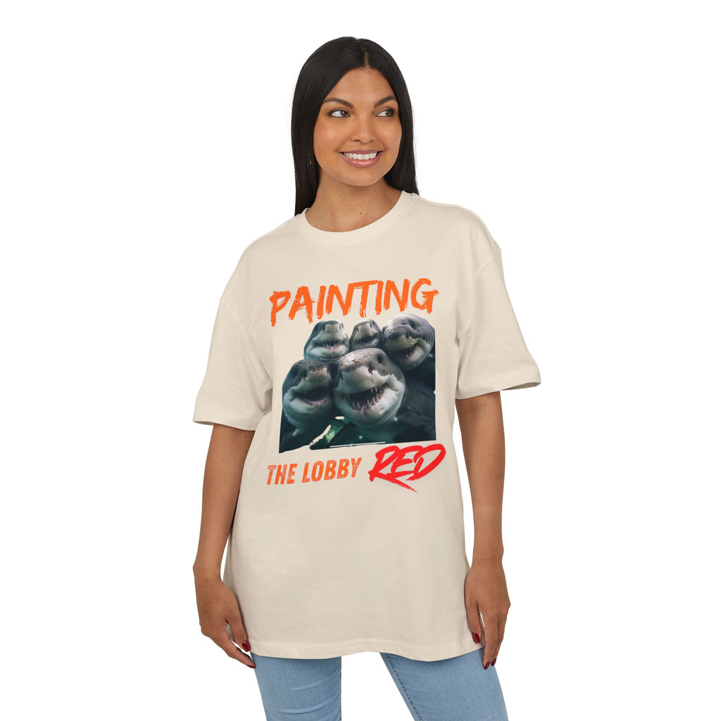 ‘Painting the lobby RED’- Oversized Tshirt