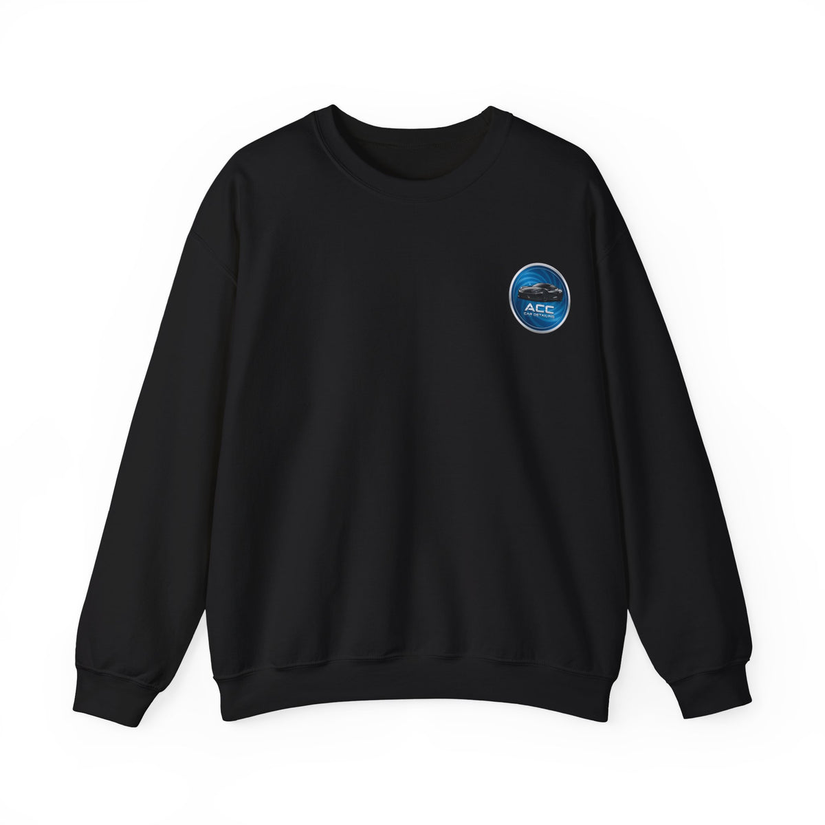 ACC Car Detailing Logo Sweatshirt — Automotive Detailing Crewneck with Service Icons & Contact
