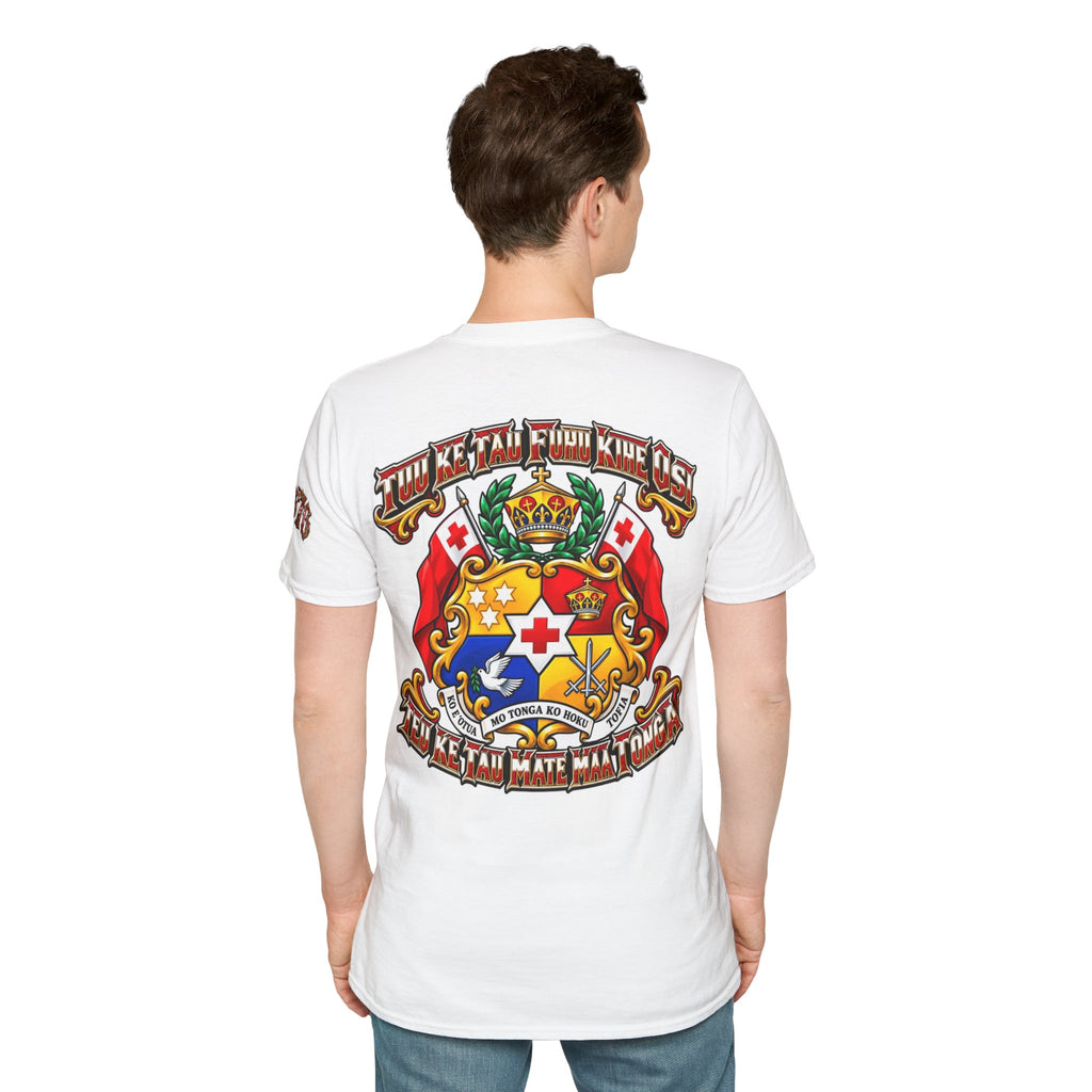 T-Shirt — Tonga Coat of Arms Graphic Tee (ʻOku Ke Tau Mate Mate?)
