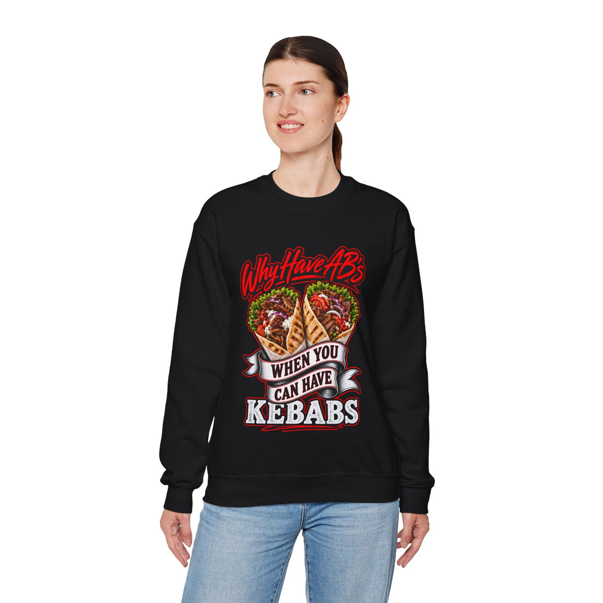 Epping Kebab jumper  – "Why Have Abs When You Can Have Kebabs" Comfort Pullover