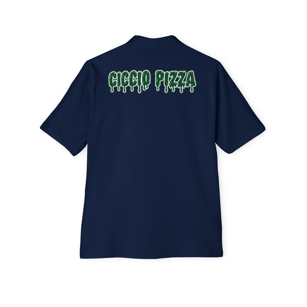 Ciccio Pizza 2 Drip Logo Polo — Men's Short-Sleeve Collared Shirt