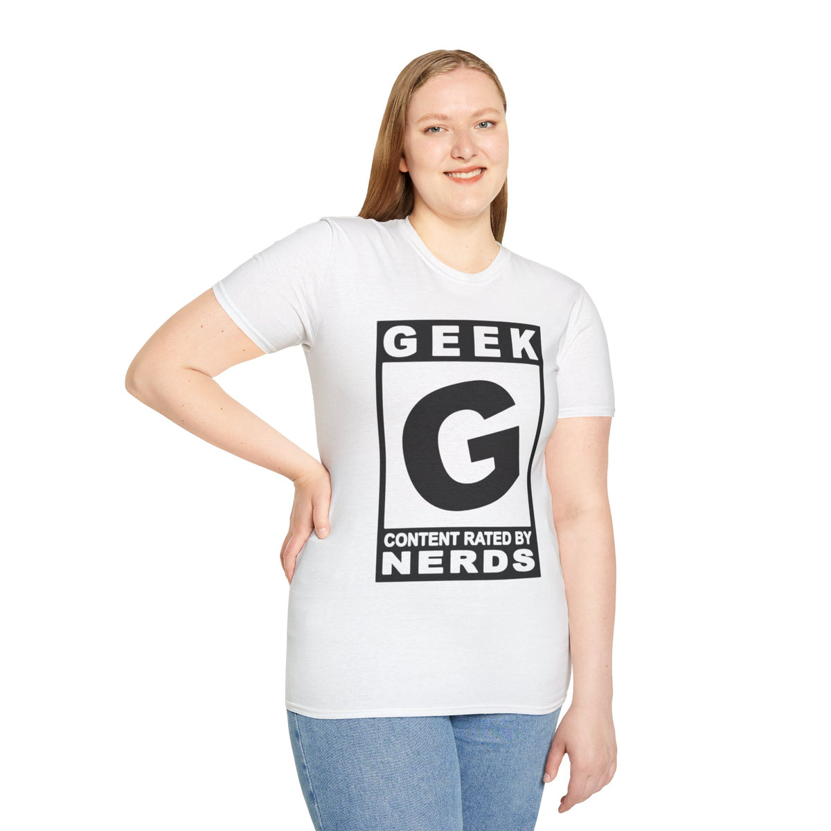 Geek G Rating T-Shirt — "Content Rated by Nerds" Graphic Tee
