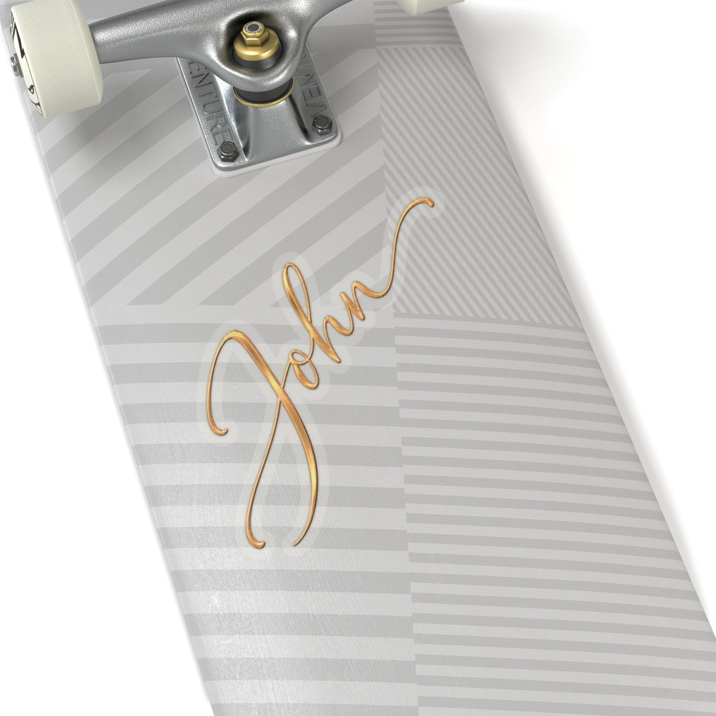 "John" – Elegant Script Kiss-Cut Decal