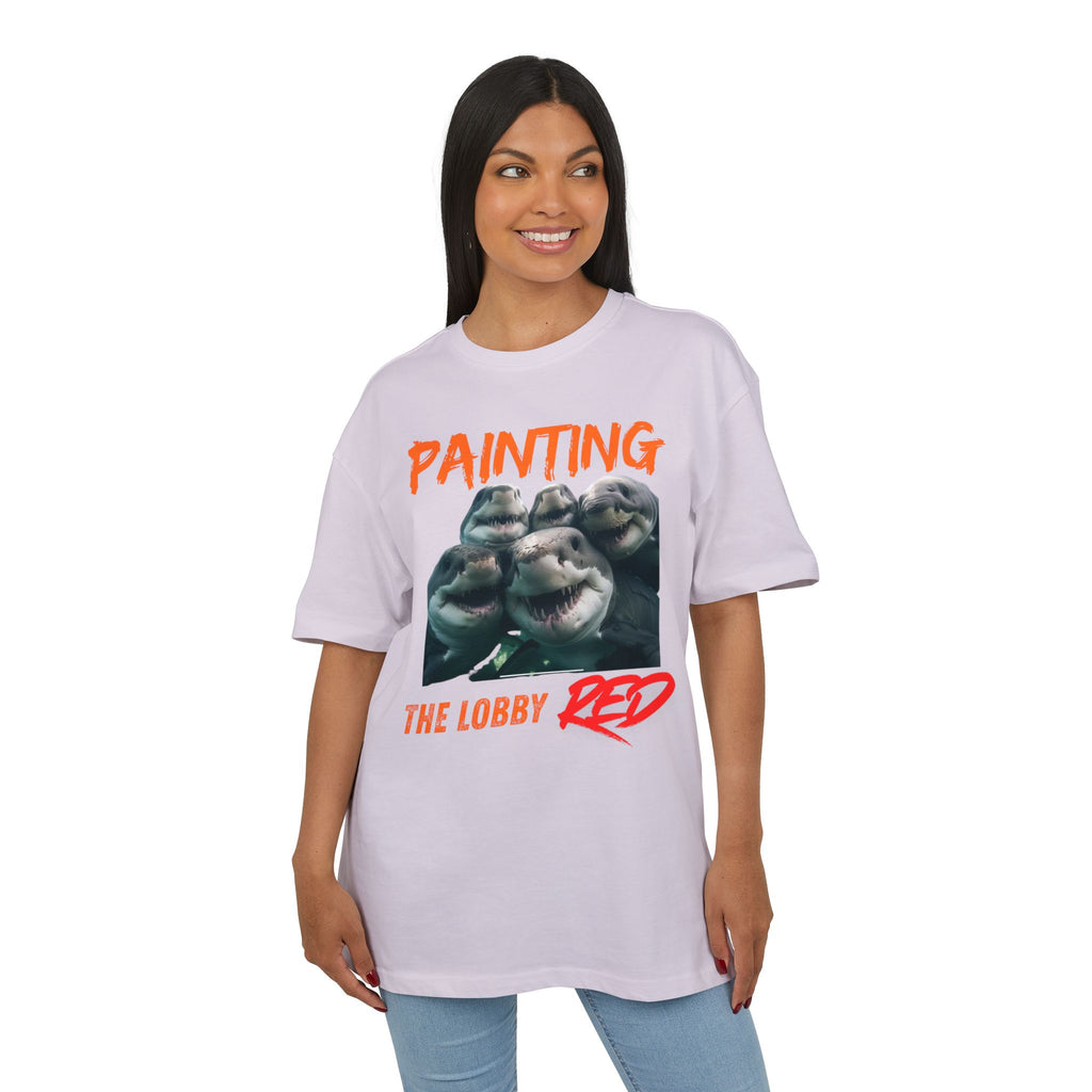 ‘Painting the lobby RED’- Oversized Tshirt
