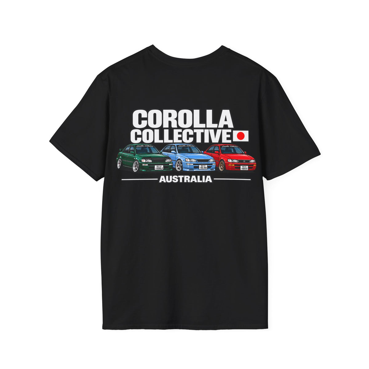 Corolla Collective T‑Shirt — Australia Skyline Graphic Tee (Classic Corolla Cars)