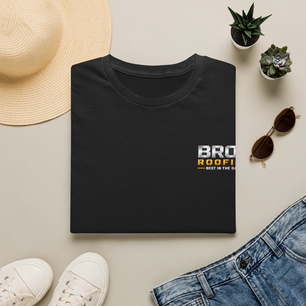BROS Roofing T‑Shirt – “BROS ROOFING: Best in the Game” Crew Tee