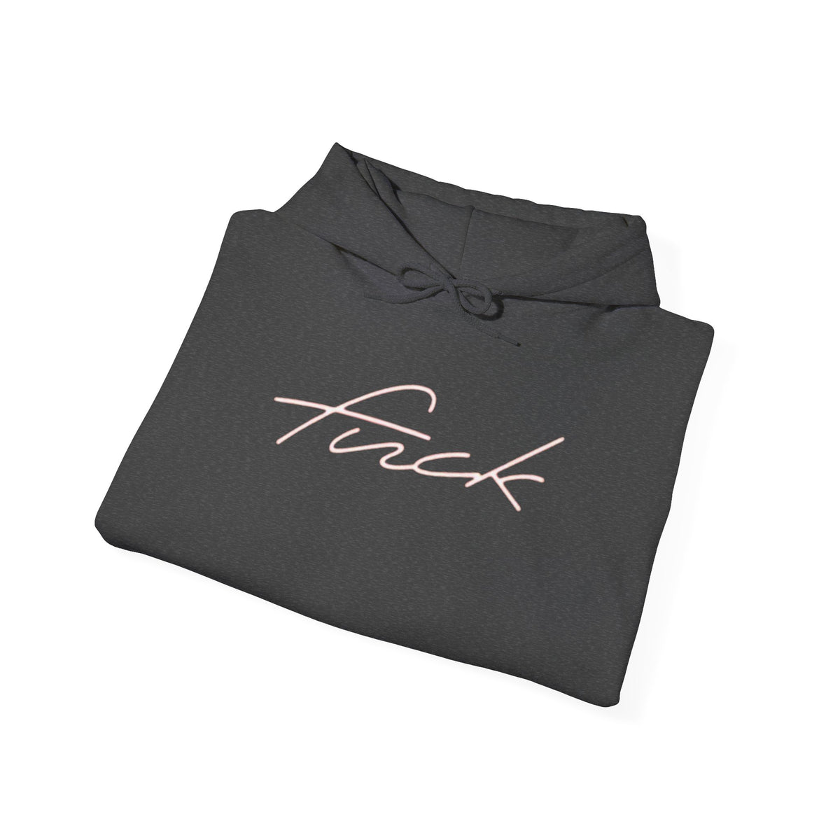 F*ck Script Hoodie – Minimalist Edgy Graphic Hooded Sweatshirt