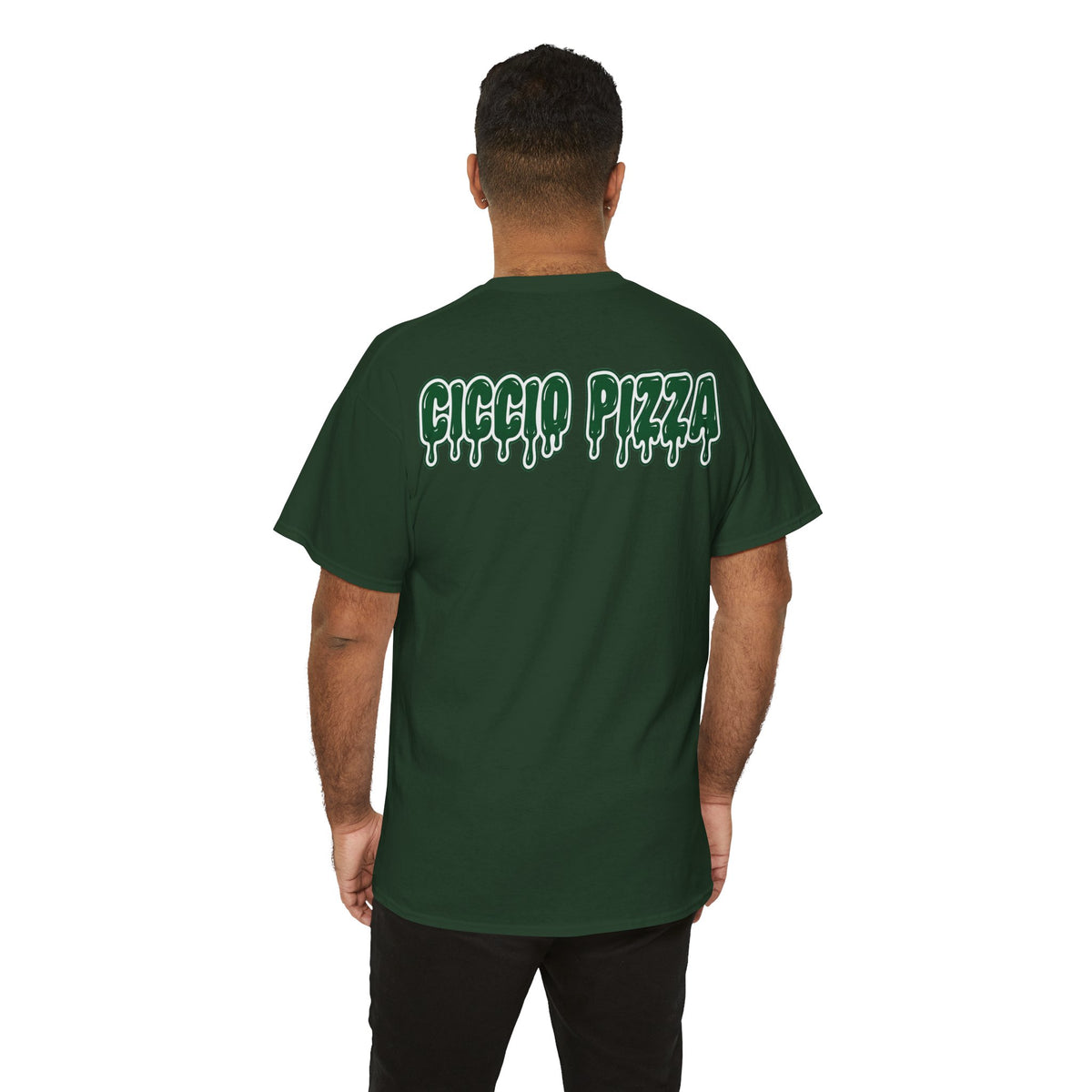 Ciccio Pizza Drip T-Shirt — Retro Pizza Logo Tee