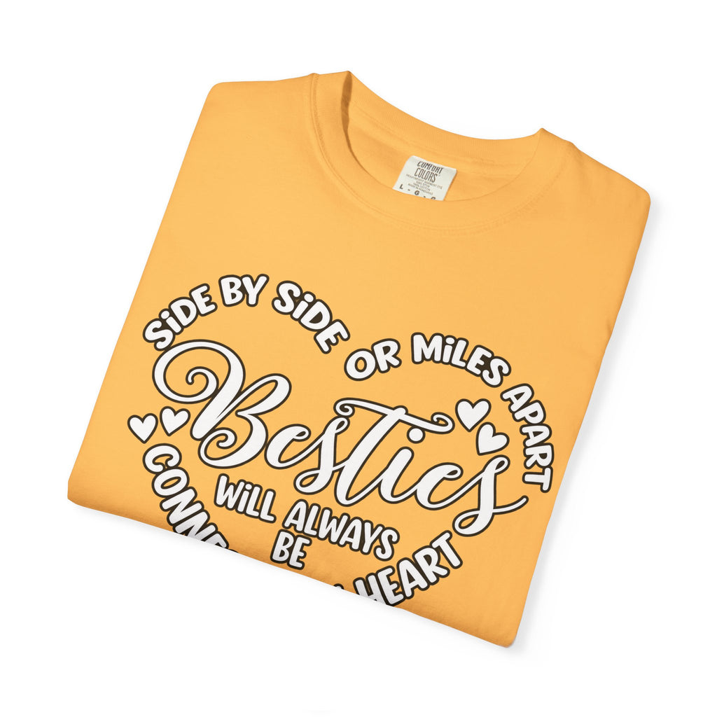 Besties Will Always Be Connected by Heart T-Shirt